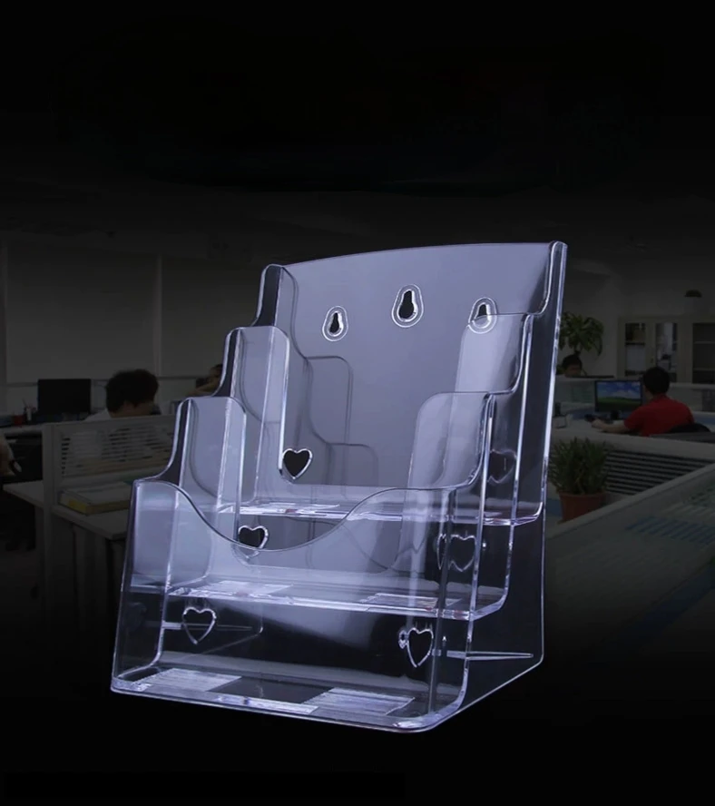 Wholesale Plastic Brochure Holder Acrylic Brochure Holder For Pamphlet Flyer Literature Rack Card Leaflet Holder