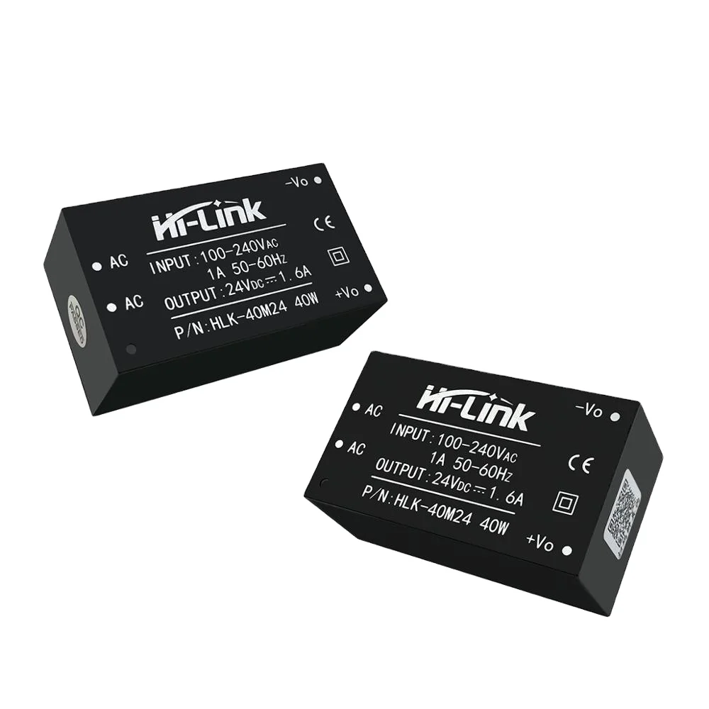 Hi-Link HLK-40M24 AC DC импульсный источник питания 24V 1.6A 40 Вт с подгонянным логосом