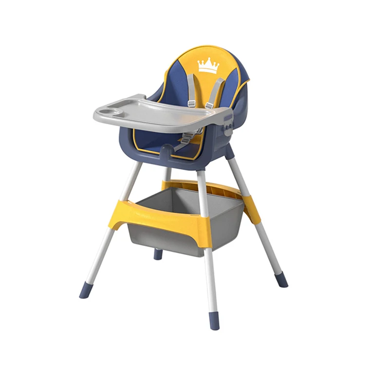 2021 New Model Portable Plastic Tables and chairs Kids Eating Safety chair High Chair For Baby Feeding