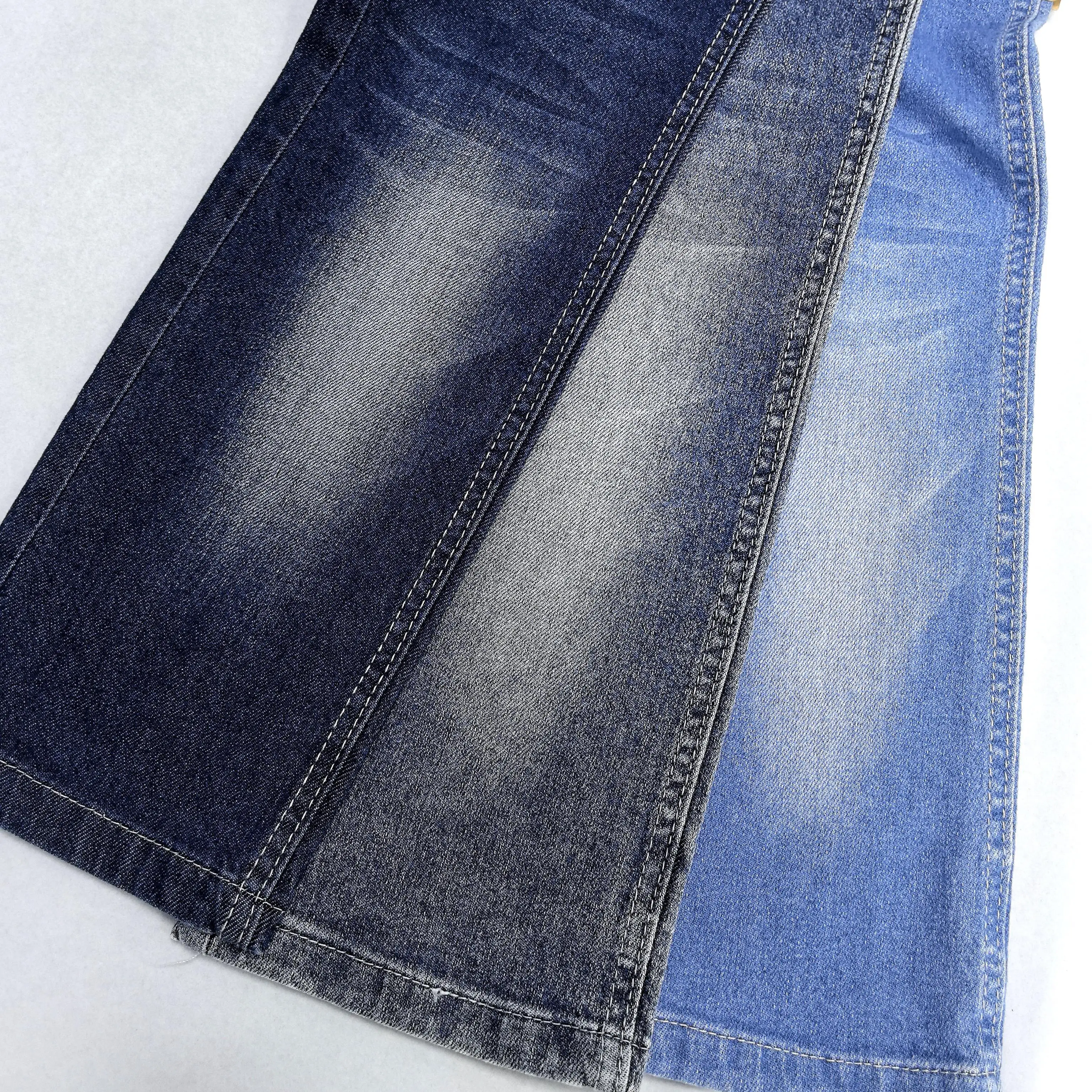 spandex double core spun yarns denim fabric for woman jeans