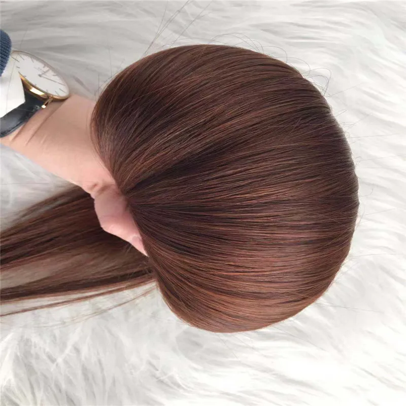 Оптовая продажа 100% натуральные накладные волосы Remy русские бесшовные