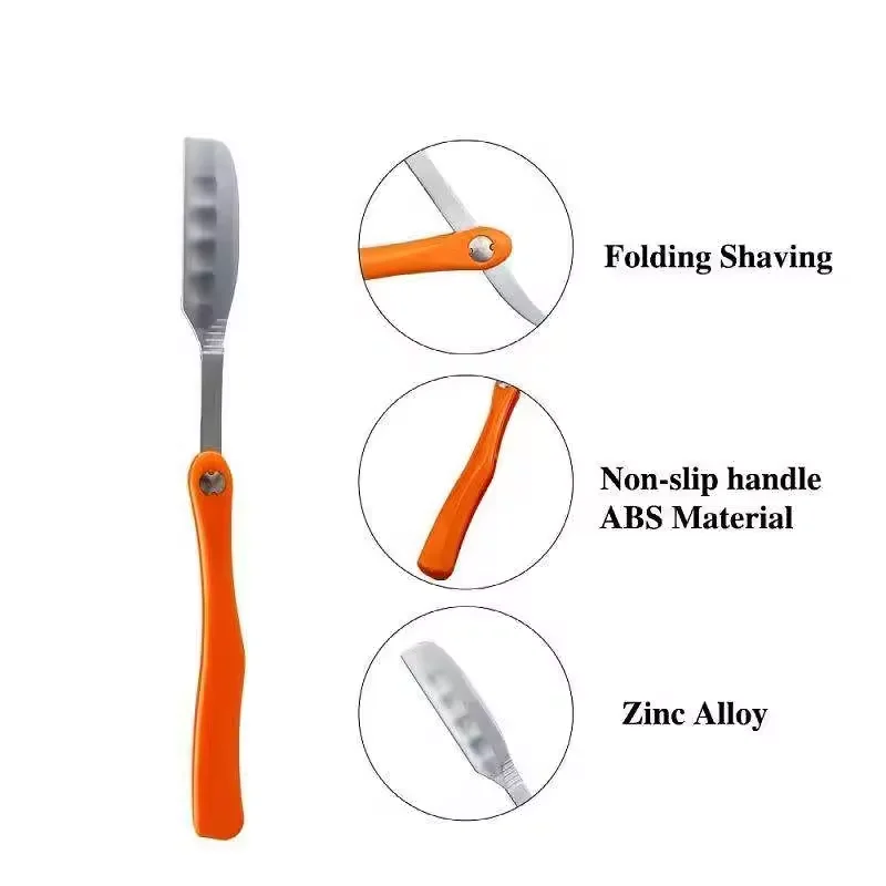 Professional Folding Handle Salon Tools Hair Cutter Straight Holder Single Blade Shaving Barber Razor
