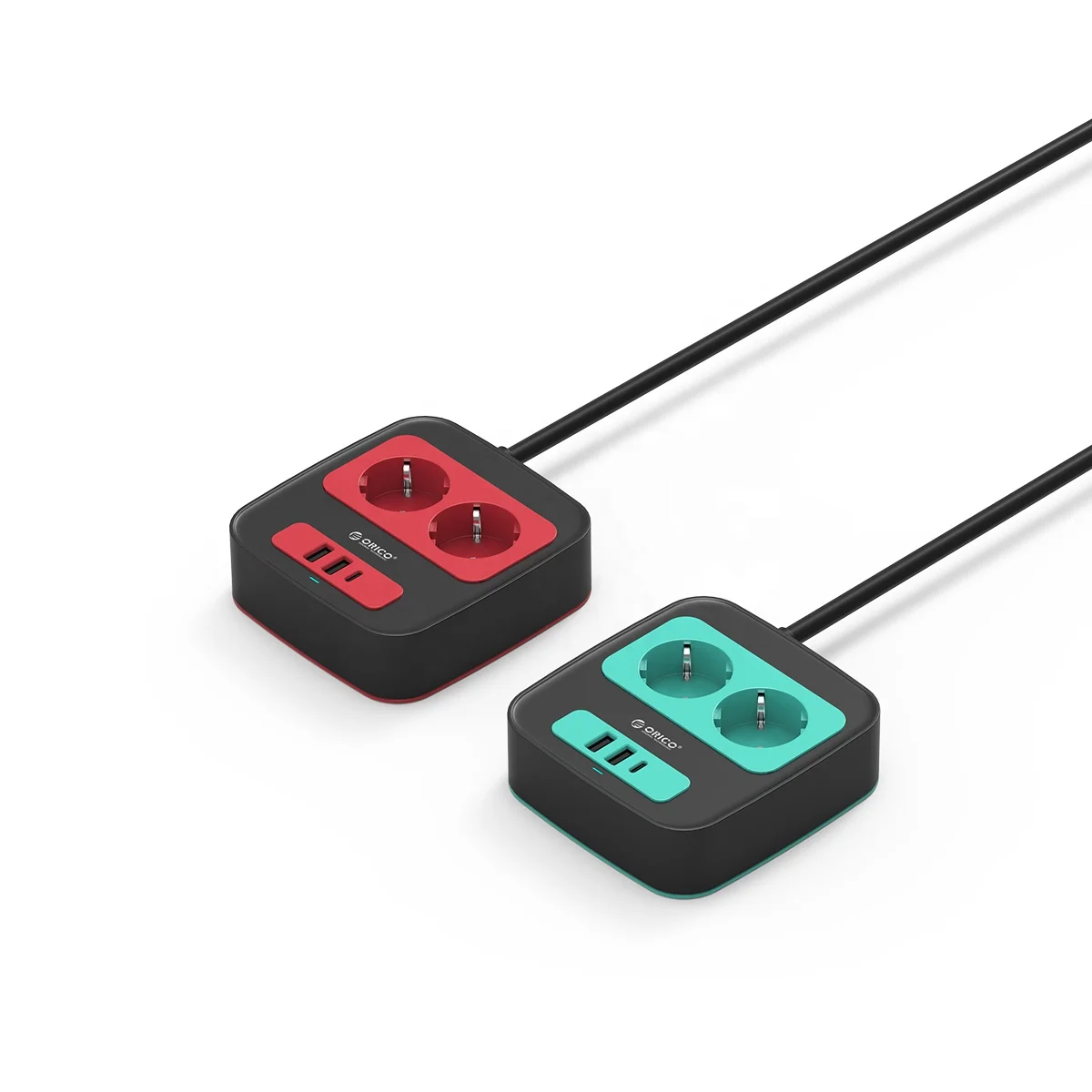 
Amazon Trending Product 13A Quickly Charger U.S Desktop Electrical Socket 3 Outlet Type C Smart Power Surge Strip 