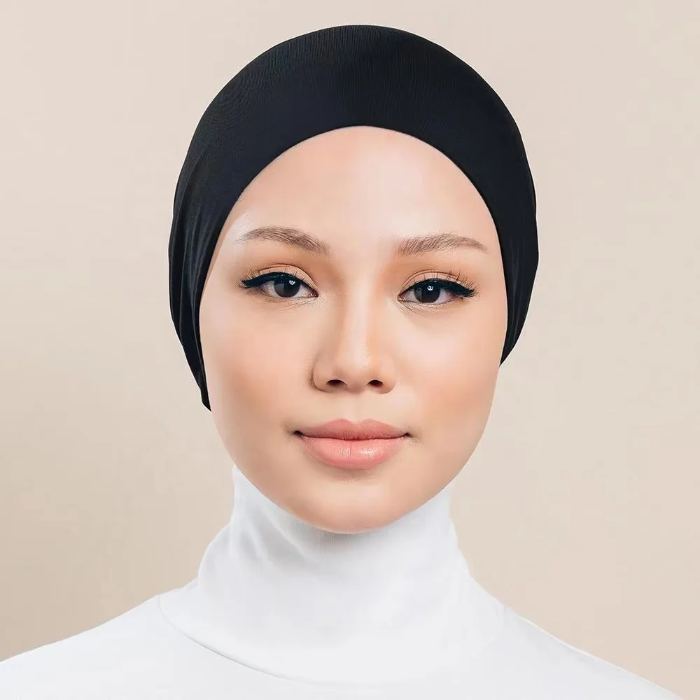 Muslim Inner Hijab Headwrap Stretch Turban Women Islam Headwrap Underscarf Bonnet Full Cover Under Scarf Headwrap Turbante