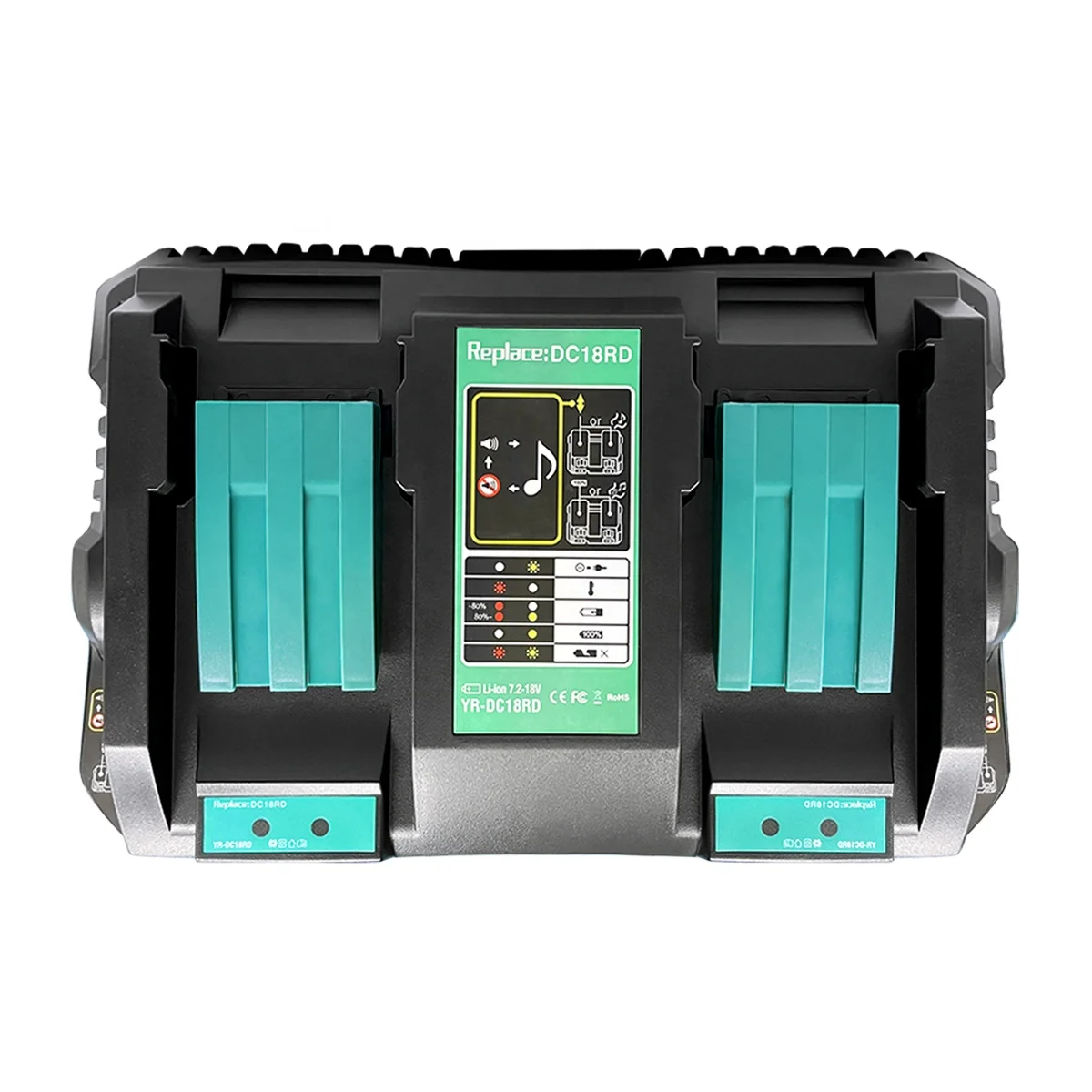 Зарядное устройство Makita с двойным зарядным устройством DC18RD 6A 18 в BL1830 BL1430 BL1850