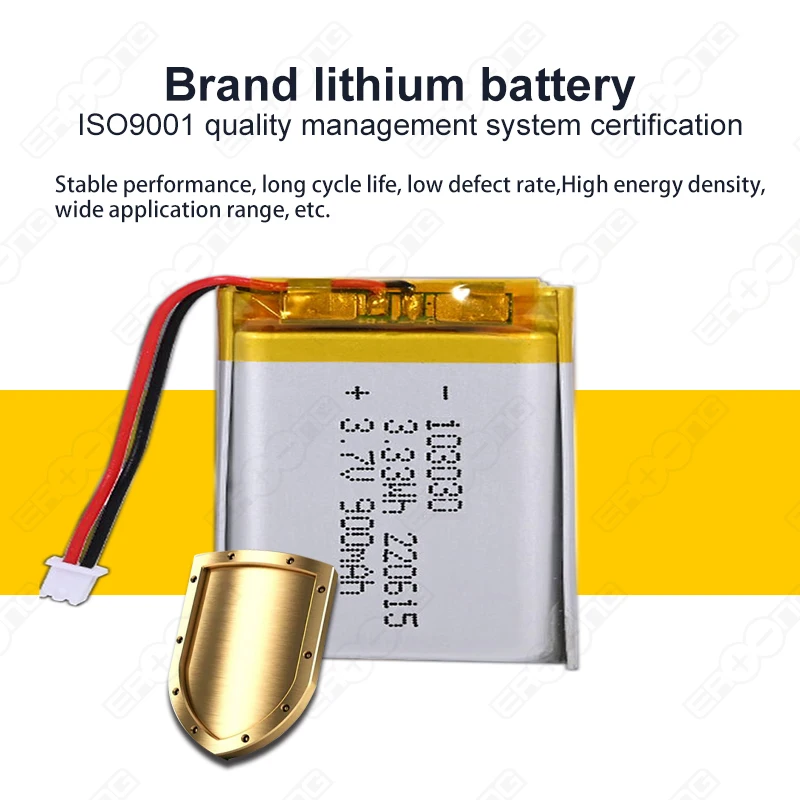 3.7v 103030 900mAh Custom OEM Mobile Phone Packs Rechargeable Lithium Ion Polymer Battery  Li Polymer Battery for Power Bank