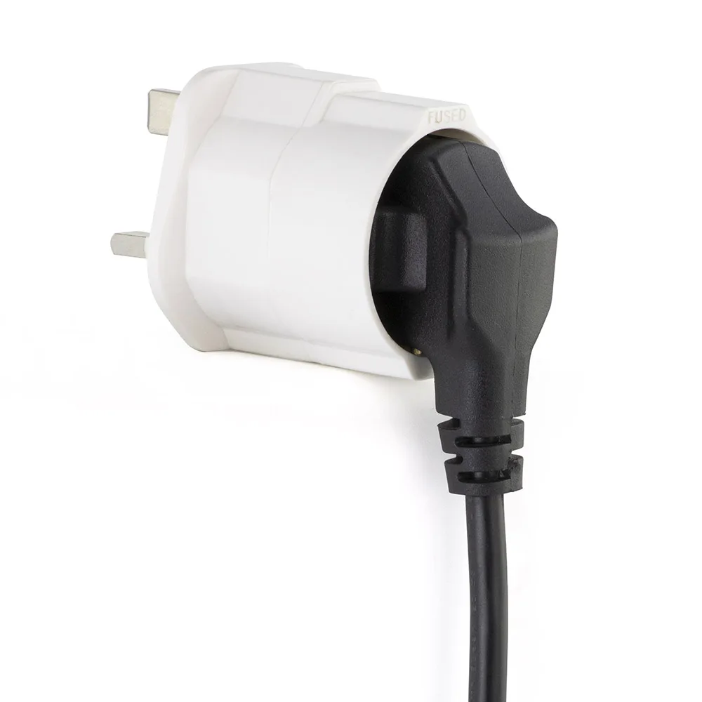 EU to UK Adapter Schuko Euro Socket 2 Pin to 13 Amp 3 Pin Plug Type C to Type G