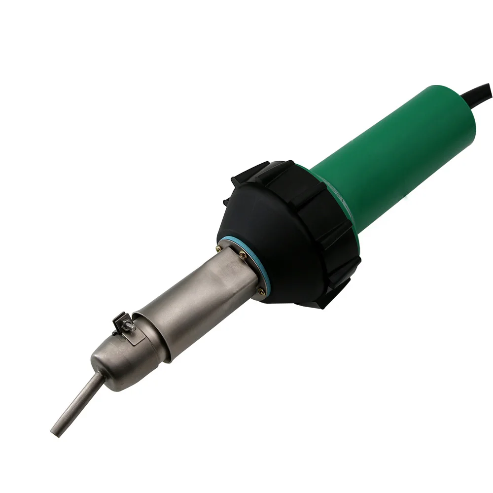 Professional 1600W Heating Gun Kits Hot Air Blast Torch With 5mm Speed Welding Nozzle and 5mm Round Tip Plastic Welder Tool Set