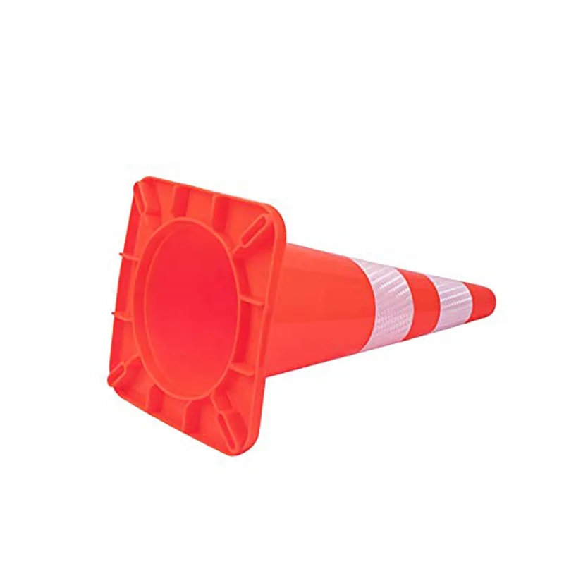 70 Cm Road Cone Flexible Pvc Safety  Traffic Cone Traffic Roadway Safety Plastic Traffic Cone