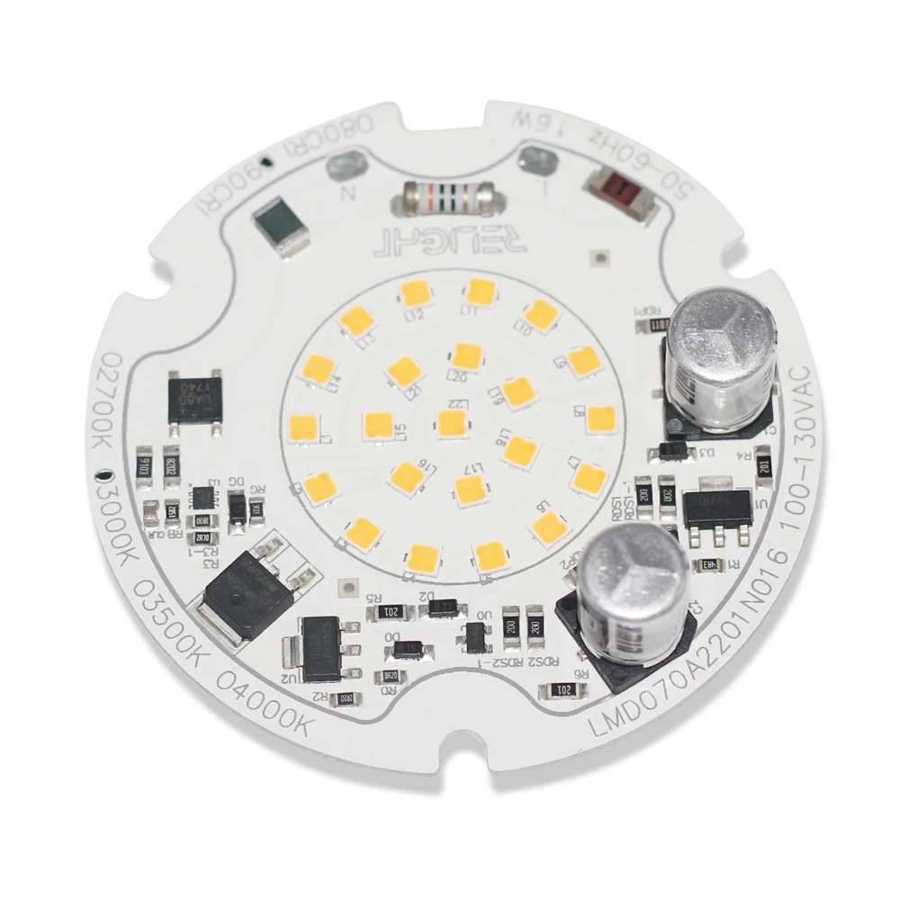 AC230V/120V  DOB LED module PCB Board Circuit D70mm Aluminum SMT PCBA LED Module for ceiling Light