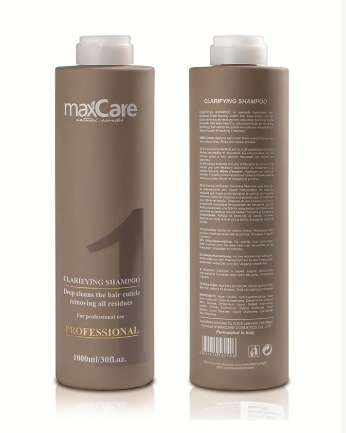 Maxcare 1000 мл Кератиновое лечение бразильская безформальдегидная 0% кератиновая лечебная маска для поврежденных волос
