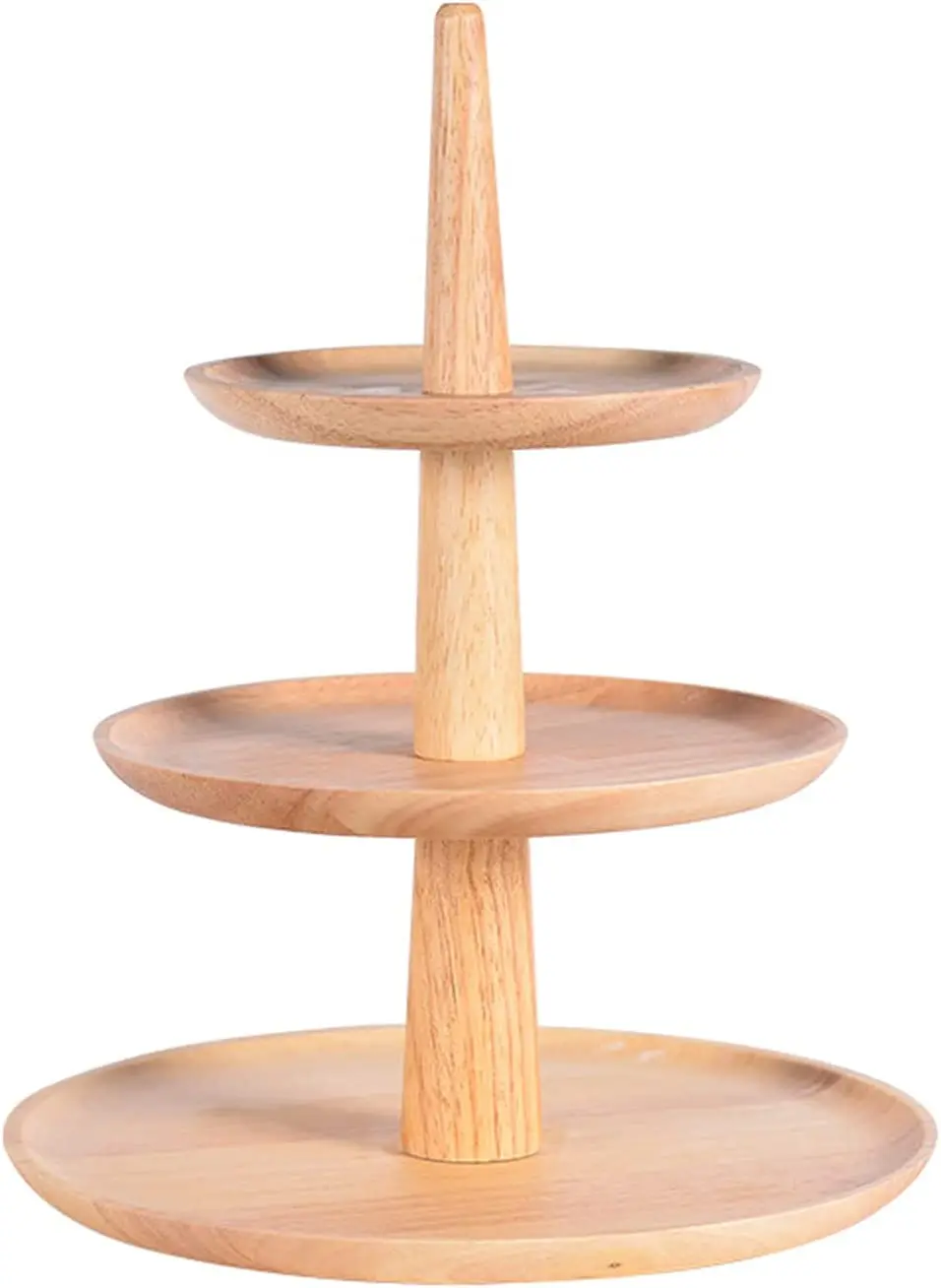 Cupcake Tower Display Stand 3 Tier Wood Dessert Candy Fruit Food Serving Tray Macaron Pizza Buffet Rack Mini Cake Pastry