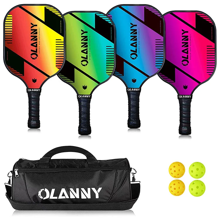 New Arrival USAPA Approved Glass Carbon Fiber Graphite Composite Custom Logo Pickleball Paddle