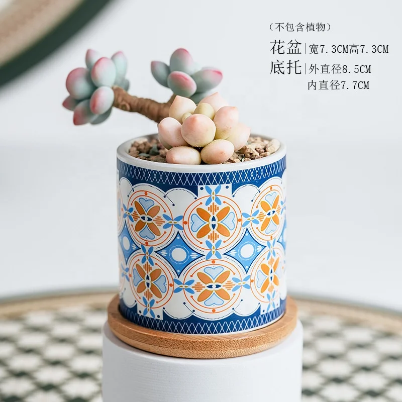 Northern European flowerpot ceramic meat pot European simple foreign trade wholesale flowerpot Amazon cross-border hot sale