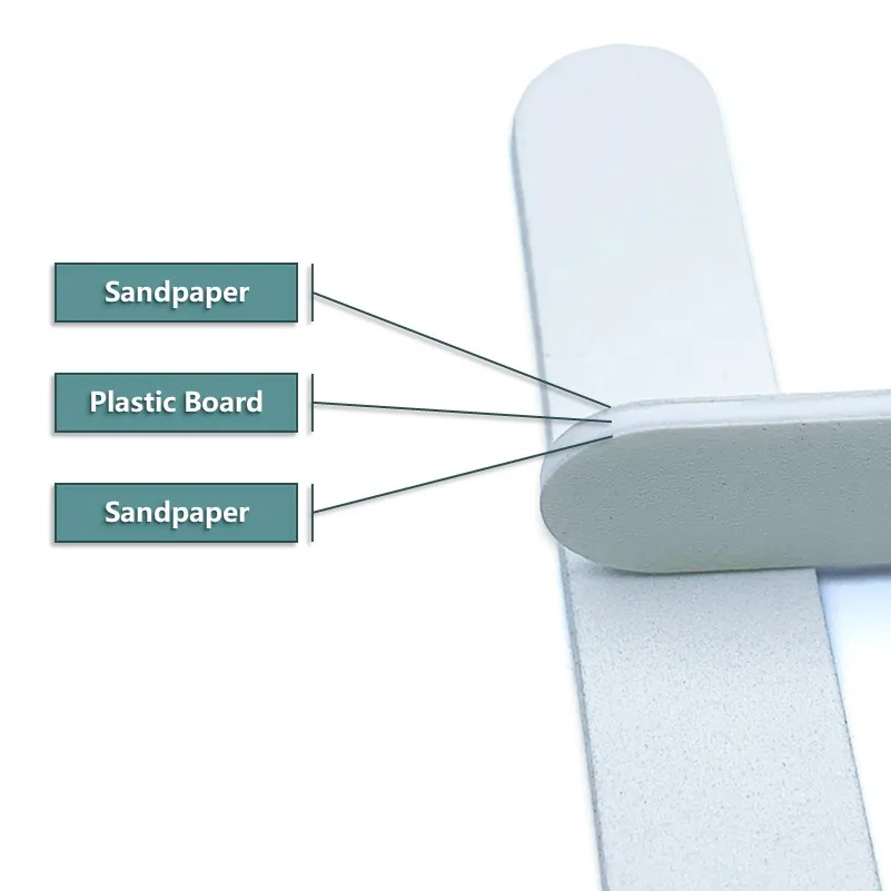 50 шт./пакет одноразовый Корея Белый Персонализированные пилочки для ногтей 180/180 двойная сторона Мини пилочка для ногтей