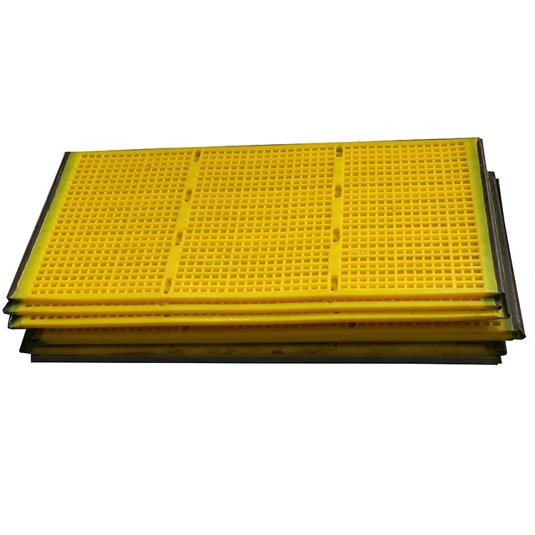 High Frequency Polyurethane Vibrating Screen , Ore tailings Dewatering Screen mesh