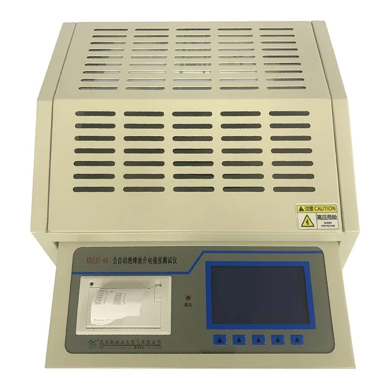 Automatic insulating oil dielectric strength tester 80kV Transformer Oil Breakdown Voltage BDV Testeing Product