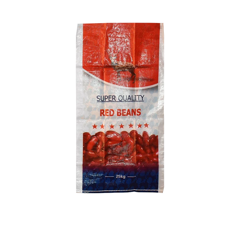 colorful soybean sack grain packaging pp woven sack bopp coated cat dog food packing bag rice bag agriculture fertilizer