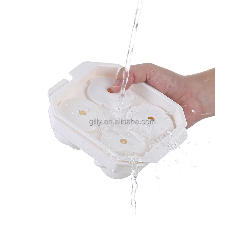 2024 new created rose shape Ice Cube Tray with Lid Ice Ball Maker Mold for Freezer Stackable Ice Trays with Covers