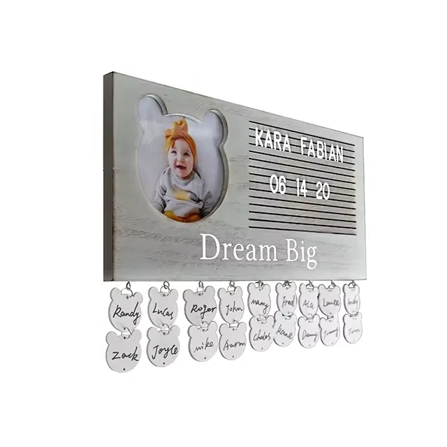 OEM New Design Baby Guest Book Alternative Traditional Guest Book Picture Frame