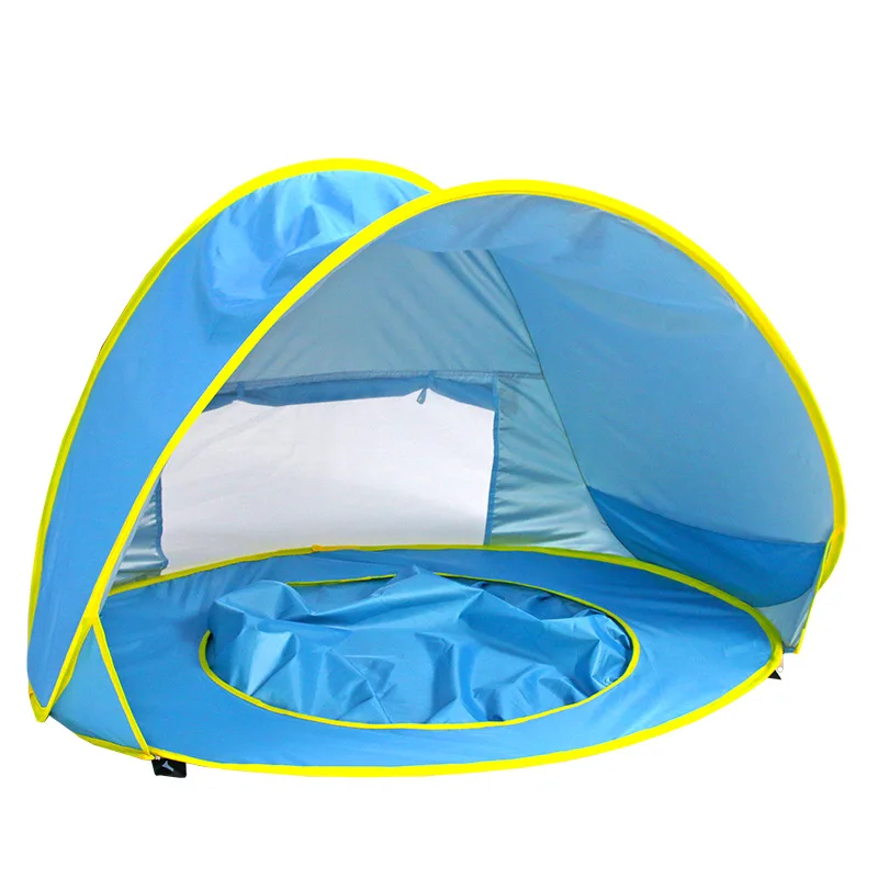 2024 Factory Wholesale New Product Baby Beach Tent Portable Foldable Kids Beach Sun Shelter With Swimming Pool