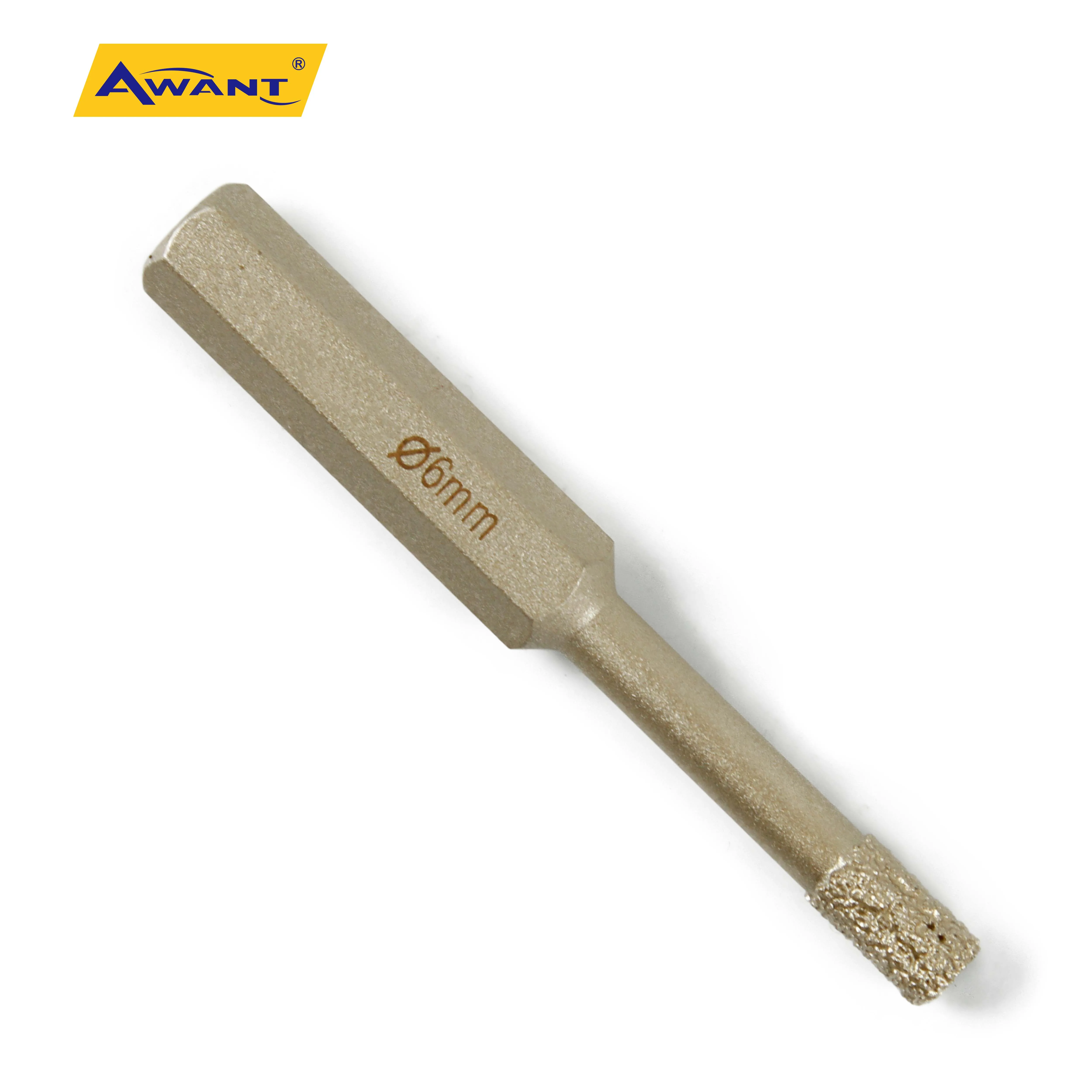 Core Drill Concrete Vacuum Brazed Drill Bit Hex Shank Wax Gold for Concrete Marble Granite Ceramic Tile Glass Porcelain Stone