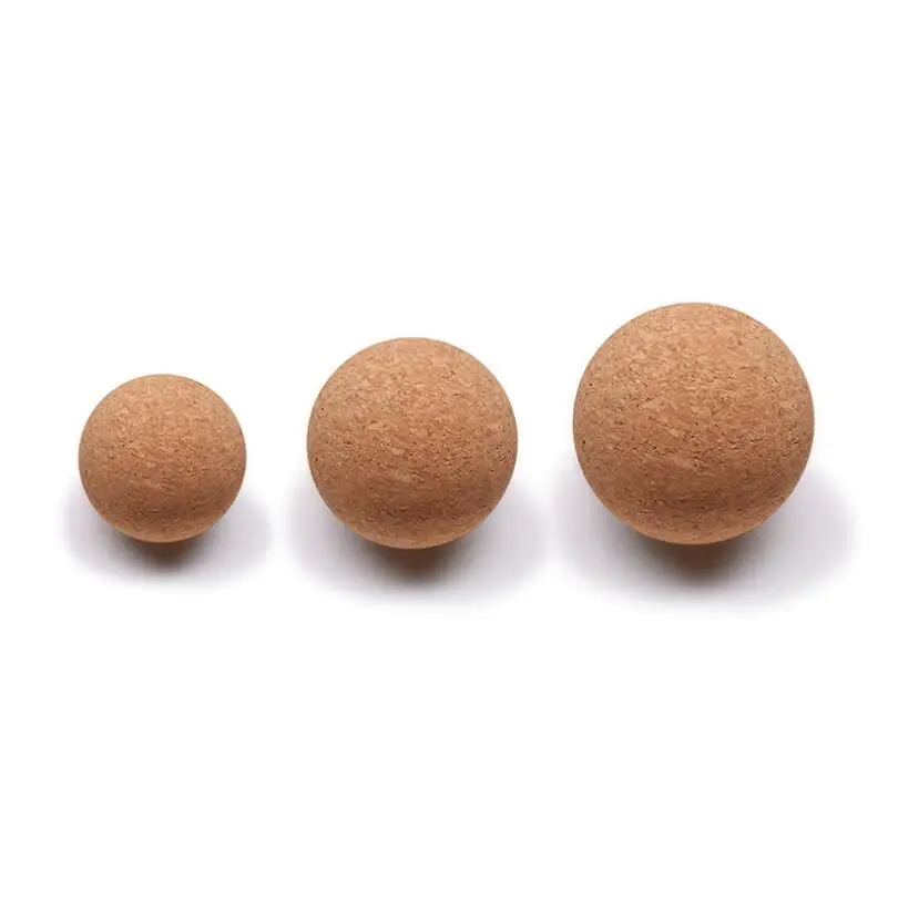 Customized Logo Small Yoga Ball Cork Yoga Massage Ball For Massage