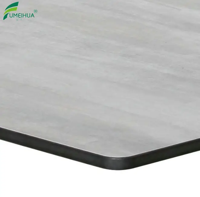 Texture Glossy exterior table top hpl CE certificate compact laminate hpl in china