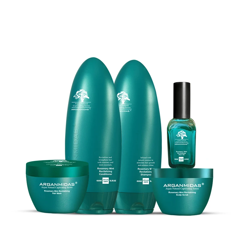 Arganmidas Nourishing Hair Shampoo Cruelty Free Anti-Dandruff Men Botion Rosemary Mint Hair Growth Shampoo for Curly Hair