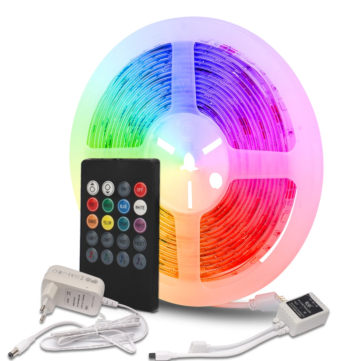 Китайский производитель, 5 м, музыкальное управление, 5050, RGB, Рождественская вечеринка, цвет Cob, неоновая светодиодная интеллектуальная лента