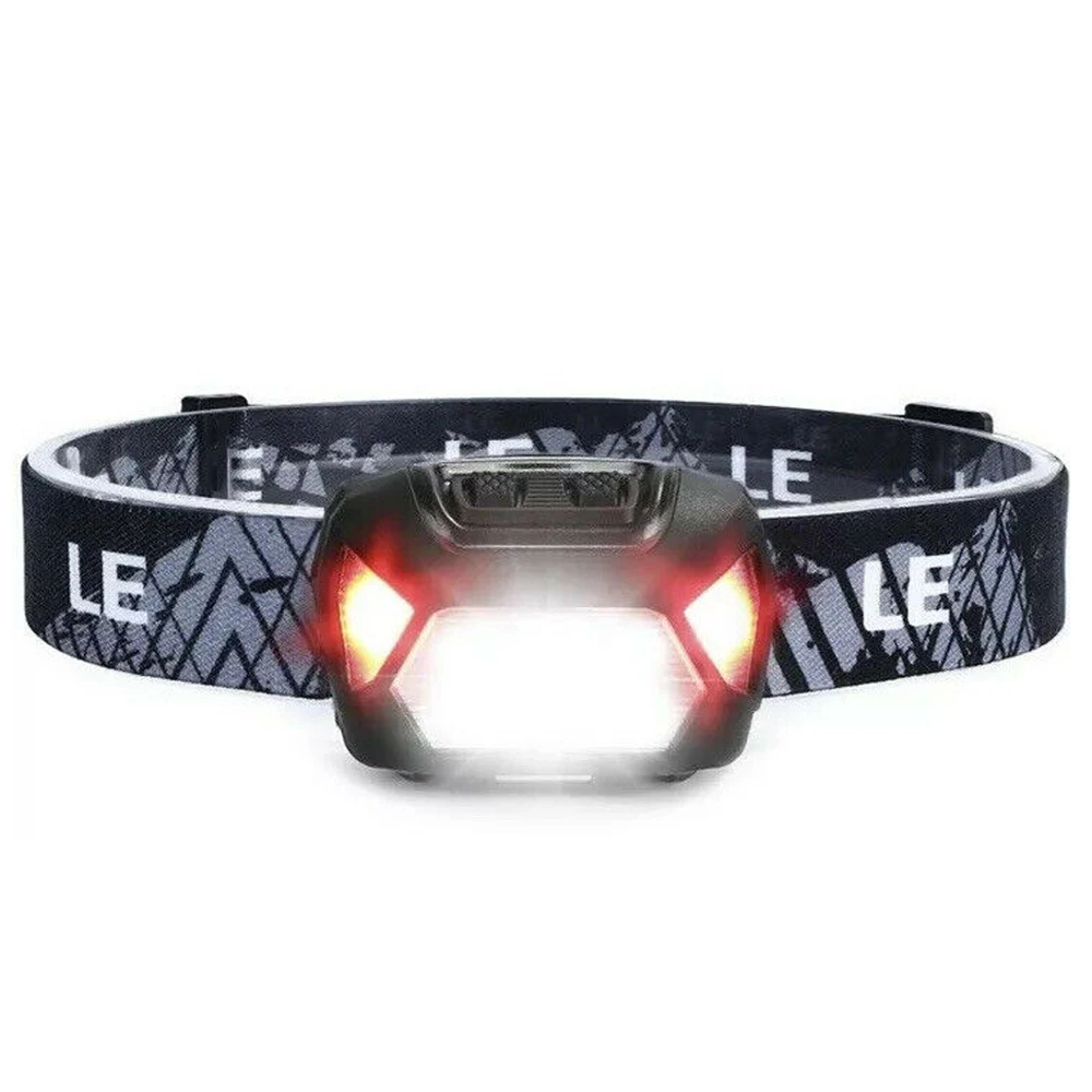 Multi functional LED Green Headlamp USB Rechargeable head flashlight Red White LED Double Switch Design other Camping outdoor