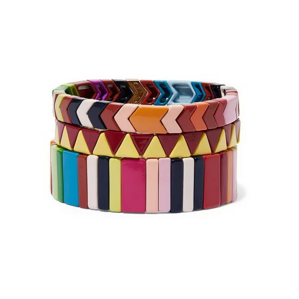 New Arrival Best Fashion Jewel Designs Pink Red Multi Colors Rainbow Bracelet women fashion bracelet