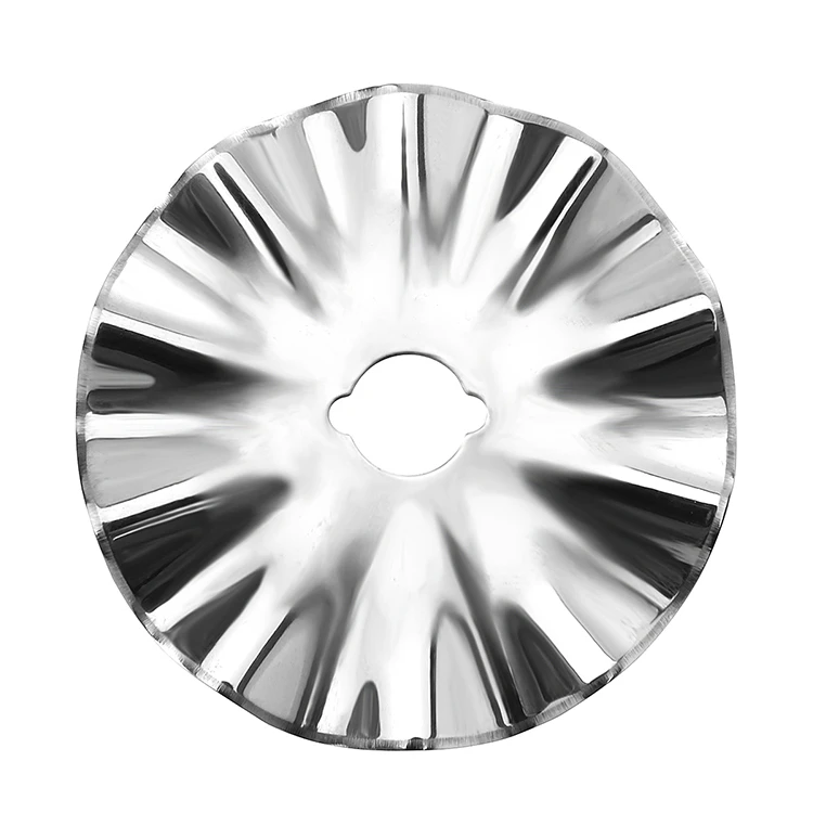 Amazon Hot Selling Stainless Steel 45mm Pinking Rotary Cutter Wave Blades
