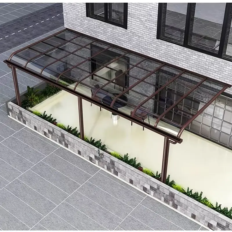 Strong Aluminum Structure Carport Free Standing Polycarbonate Roofing Car Parking Tent Metal Frame Canopy Awning