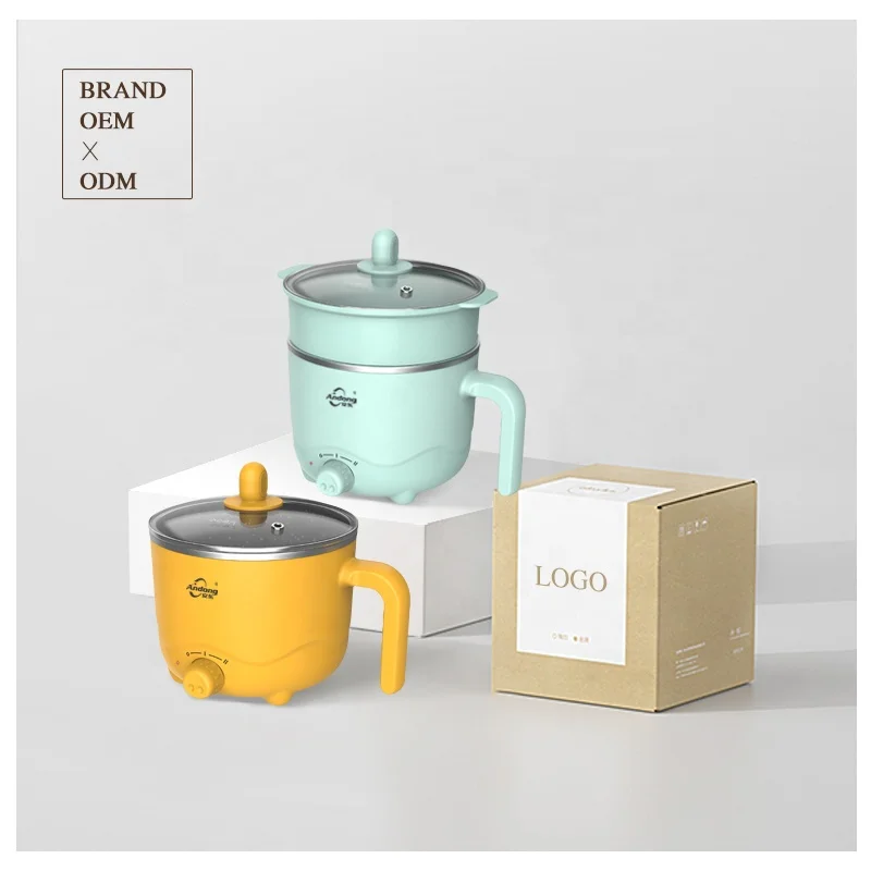 Andong small electric multi-function hot pot 1.2L instant noodle cooker