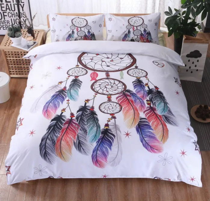 3D cross border dream catcher series Foreign Trade European and American digital printing bedding set
