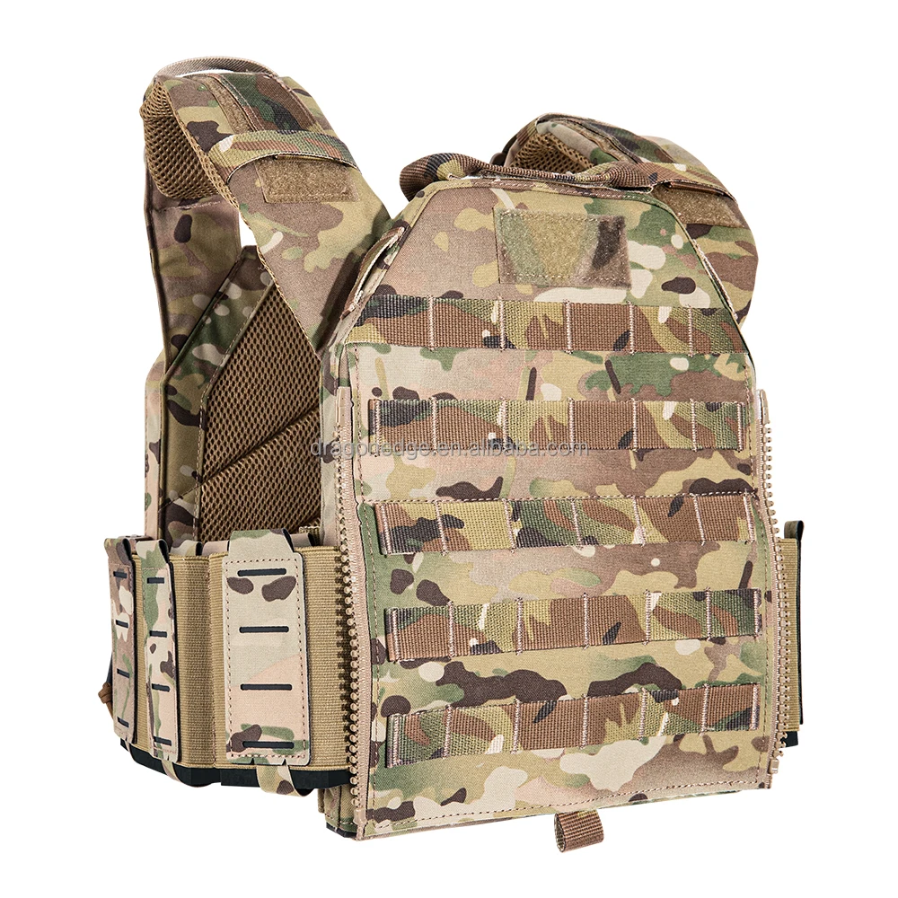 SPARK TAC 500D Nylon Tactical Plate Carrier Quick Release Molle Camouflage Vest  tactical buckle Up Assault Plate