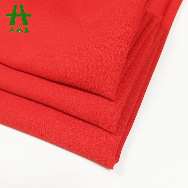 Mulinsen Textile 75D 100% Polyester Woven Georgette Chiffon Moss Crepe Fabrics