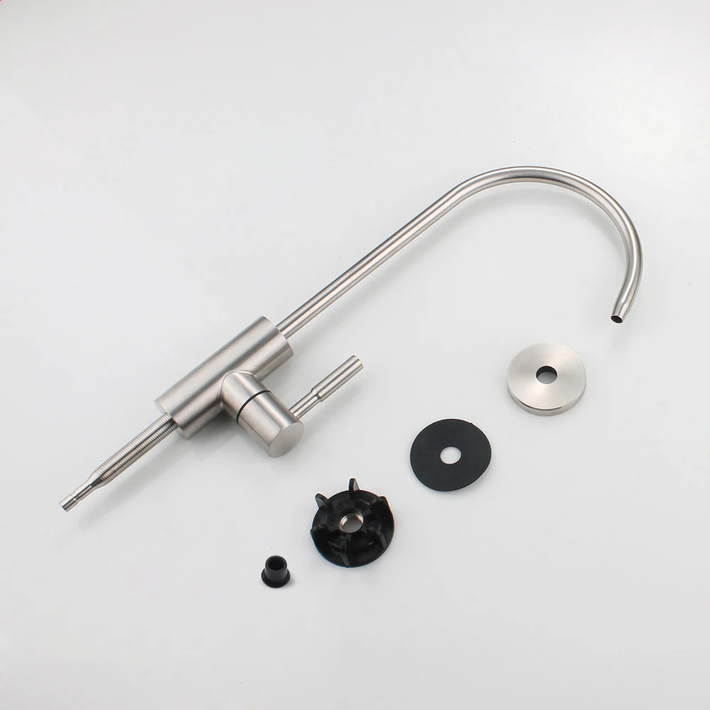 High Quality 304 Stainless Steel Brushed Kitchen Sink Reverse Osmosis Filter Lead-free Drinking Purifier Water Faucet