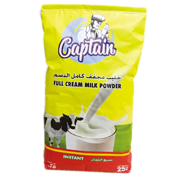 Drink fresh full cream milk powders dairy  from 20 grams till 25 Kgs  milk powders Captain Milk Powder for sale