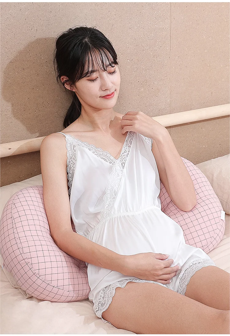 Waist Pillow Side Sleeping Side Lying Belly Pillow U-shaped Pillow for Pregnant Woman