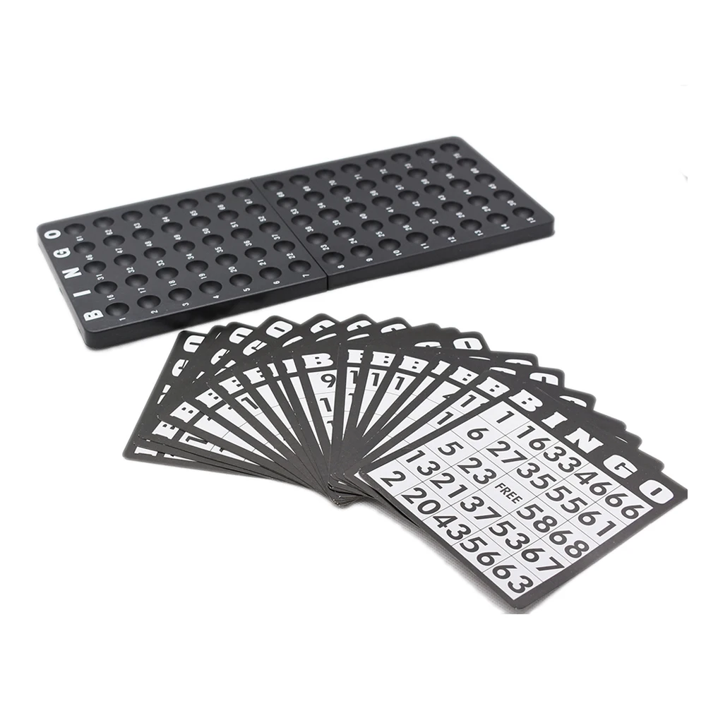 Adult drinking game iron base bingo game set with board cards