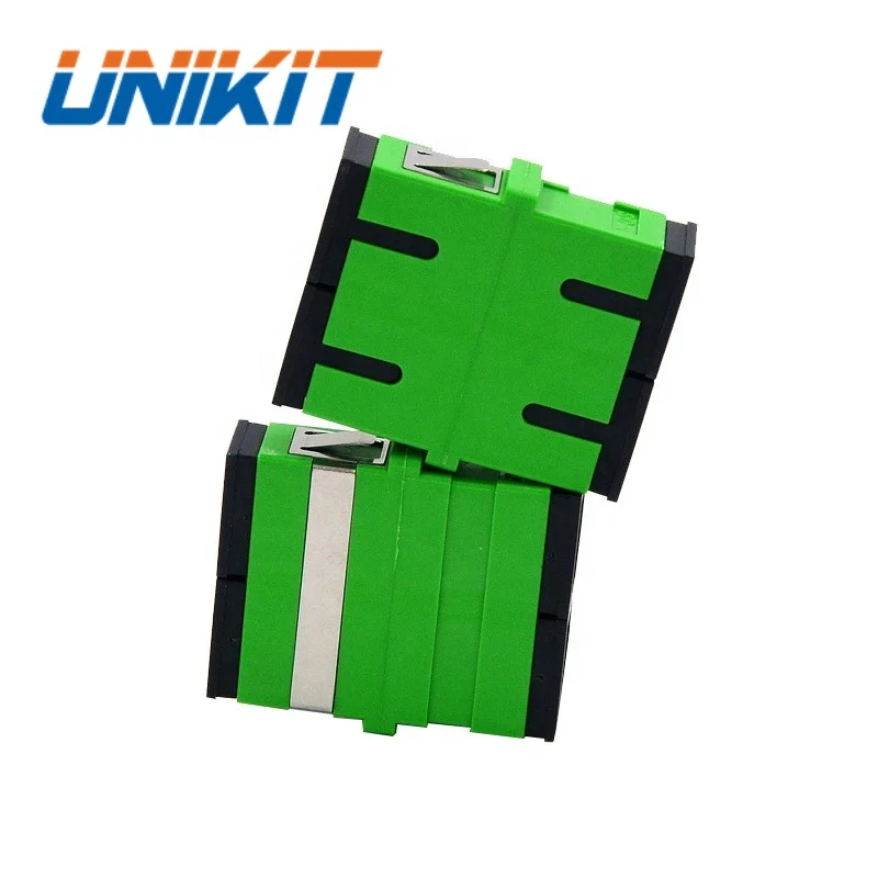 FTTH Accessories Flangeless Duplex SM Fiber Optic Coupler without Flange for Fast Connector 2 Port SC APC Fiber Optic Adapter