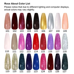 Rose About High Shine Glitter Raw Material Gel Polish 1kg 5kg 10kg 20kg Soak Off UV Gel Nail Polish For Nail Art