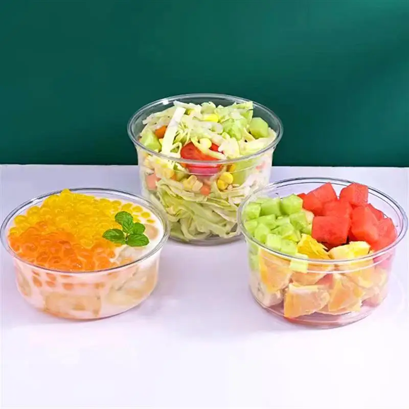 Soup packaging Pearl ice powder , fruit salad box, fermented bean curd special , taro smoothie disposable bowl