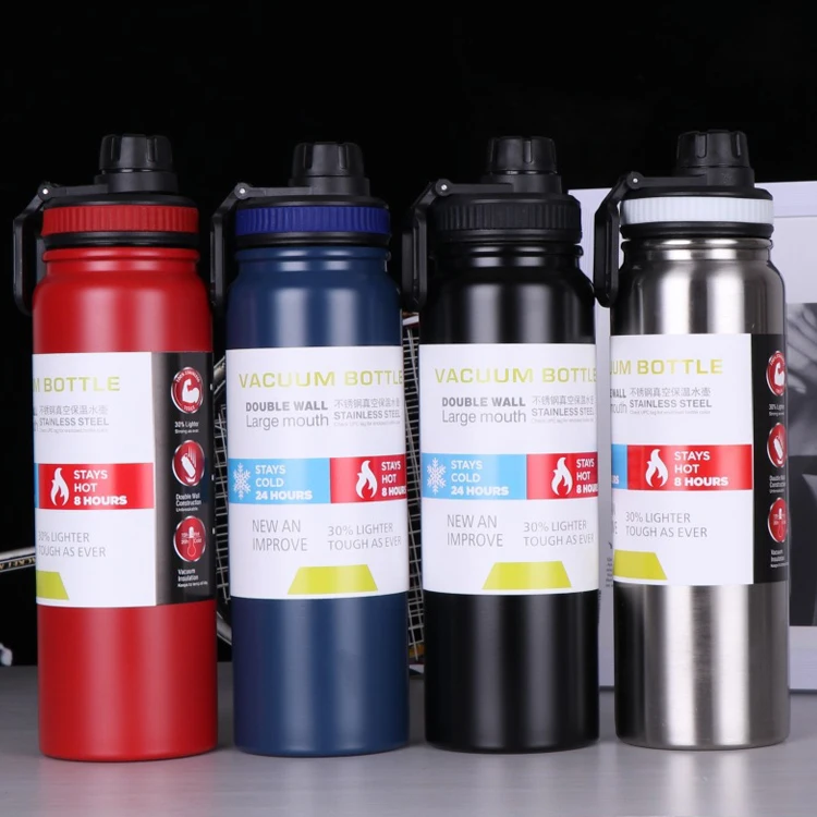 25oz Insulated Sports Bottle High quality 800ml double wall large mouth stainless steel vacuum water bottle Thermos Flask 750ml