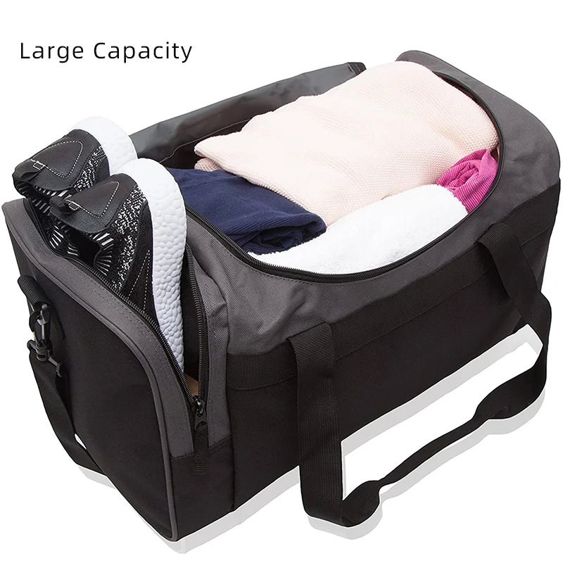 Heavy Duty Multi Pocket Large Sports Gym Equipment Travel Duffel Bag