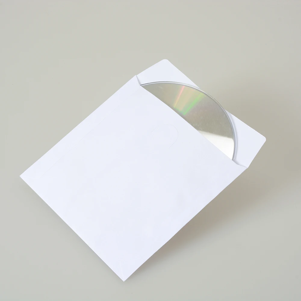 Китайский завод оптовая продажа бумажные конверты для компакт-дисков и DVD-дисков