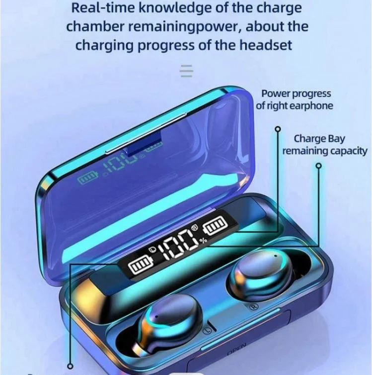 King Star Black Touch Control Earbuds