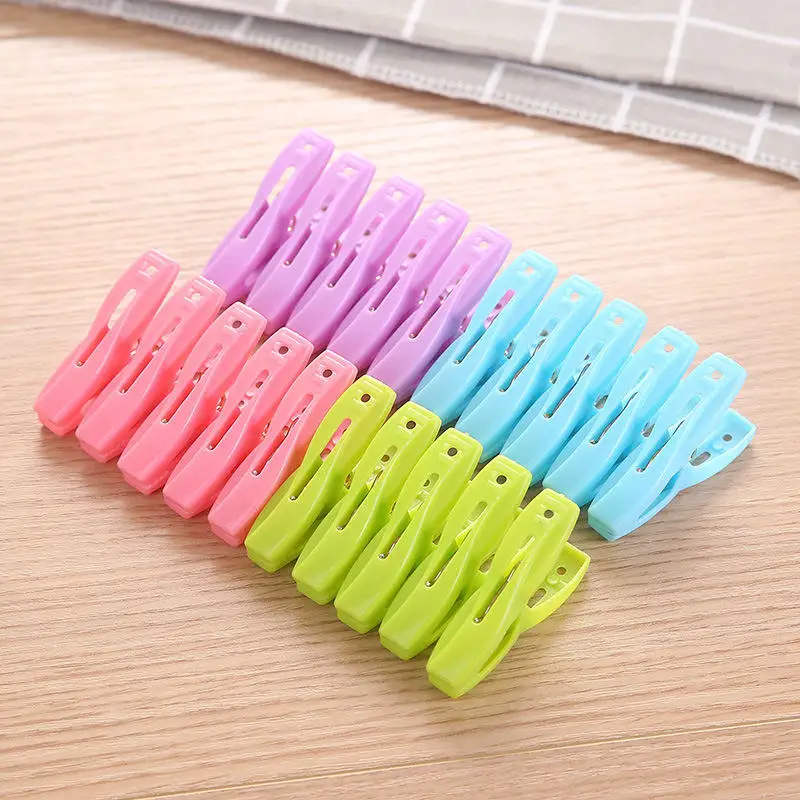Multifunctional 30pcs Plastic Clothes Pegs Laundry Clothespin Quilt Towel Clips Spring Basket Cabides Hanger Shoes Storage